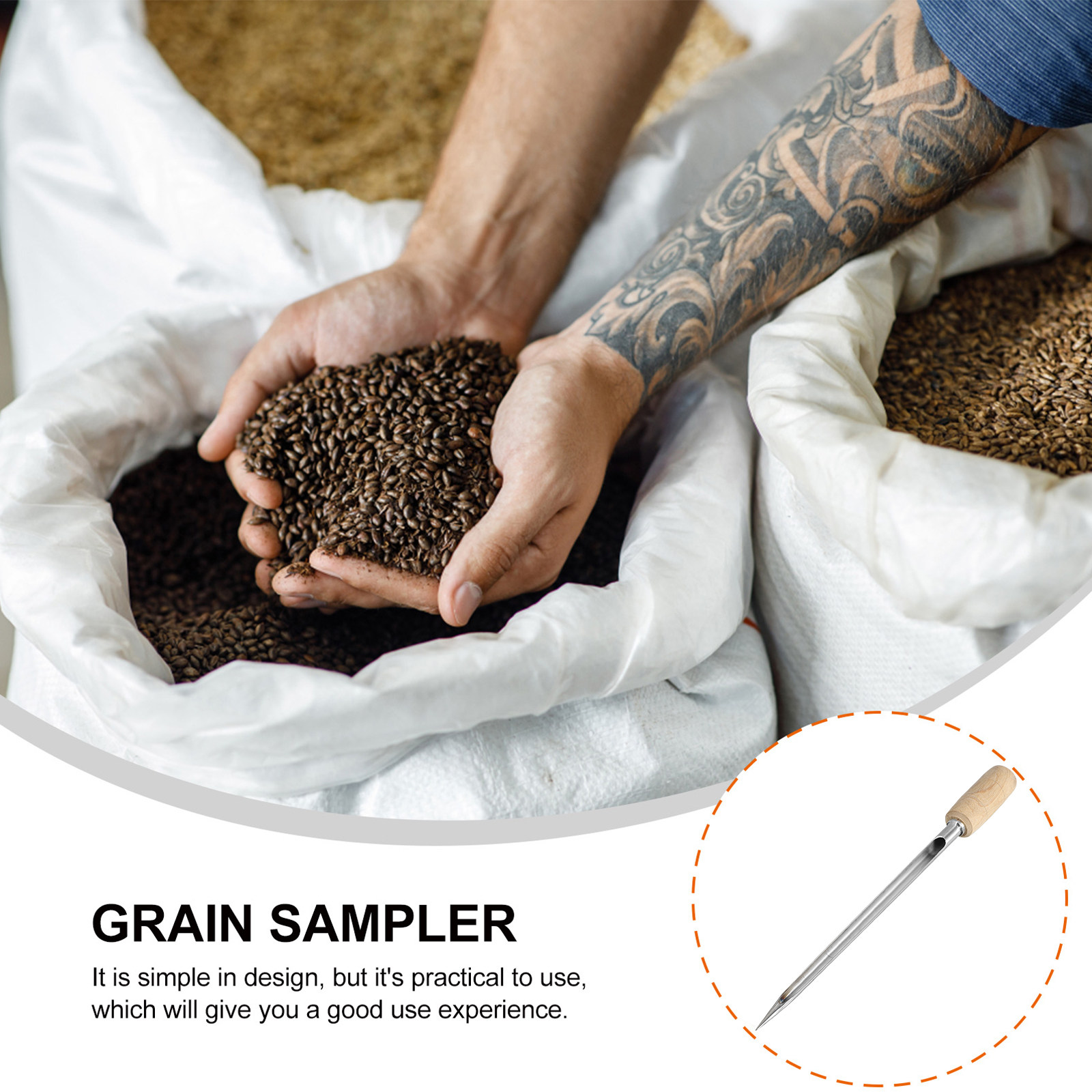 Çiftlik Toprağı Sondası Çubuğu - Grain Farming Agriculture incelemesi ve fiyatı