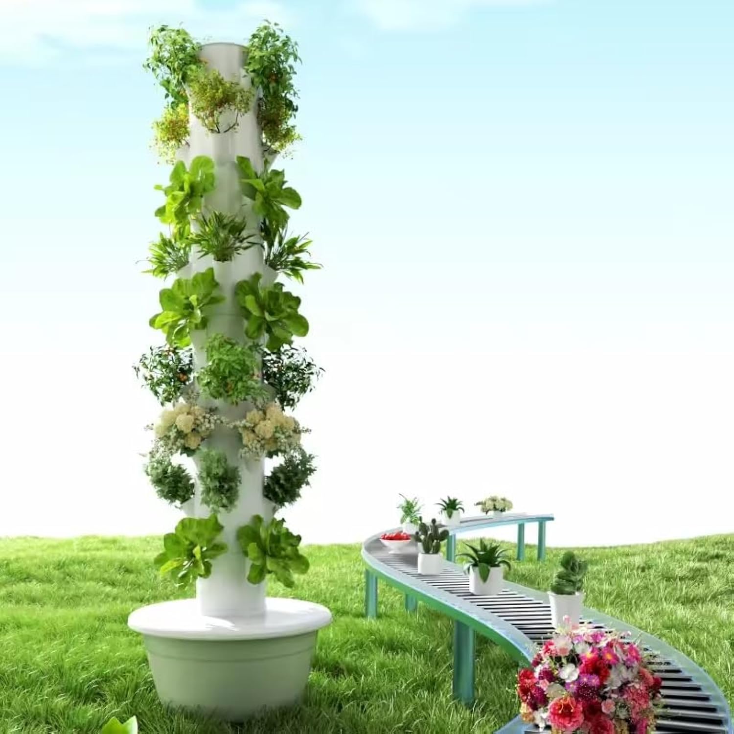 Dikey Hidroponik Yetiştirme Ku - Agriculture Vertical Farming incelemesi ve fiyatı